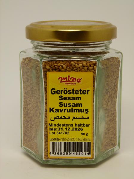Mina gerösteter Sesam, Nettogewicht 90g